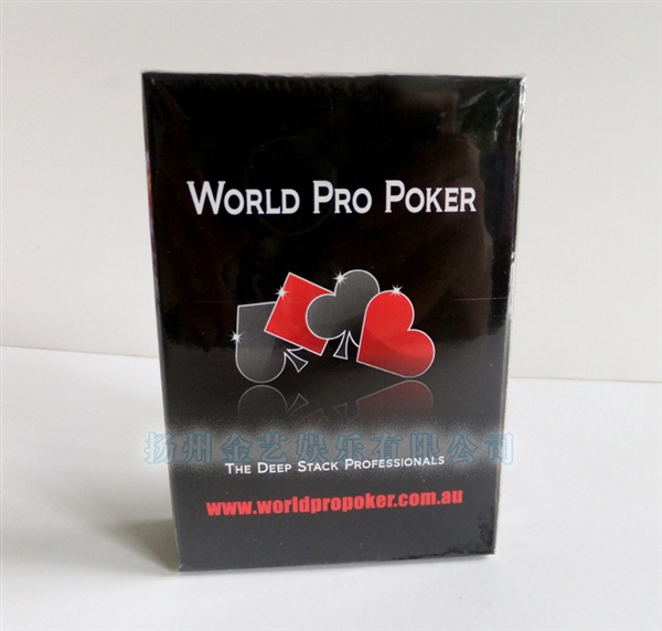 world PRO 撲克 塑料寬牌 彩色紙盒